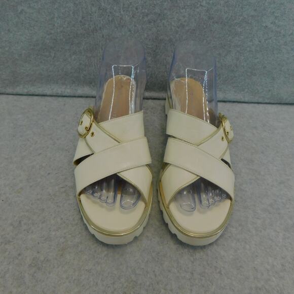 Ron White - Women's White & Caysi Slide Sandal in Ice - Athletech Size 8.5 Shoe - Picture 6 of 13